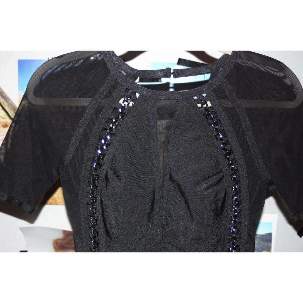 Bandaid Black Chain dress